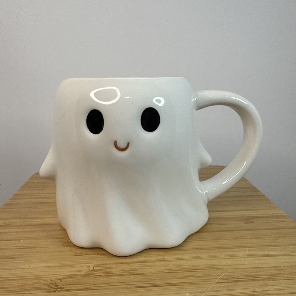 Hyde And Eek Halloween Stoneware Smiling Ghost Mug 2023 Threshold